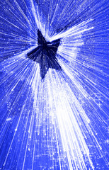 Colorful Blue star explosion 
