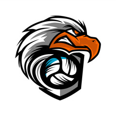 Eagle Head Volleyball Team Logo