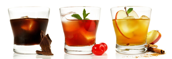  Auswahl an Spirituosen Aromatisierter Whisky - Flavoured Whiskys Cocktails