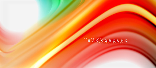 Rainbow fluid colors abstract background twisted liquid design, colorful marble or plastic wavy texture backdrop, multicolored template for business or technology presentation or web brochure cover