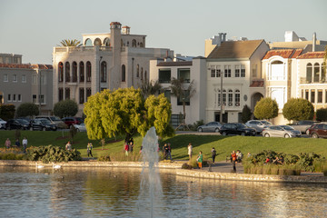 Palace of fine art lake