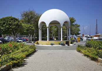 Eleftherias square in Rhodes city. Rhodes island. Greece