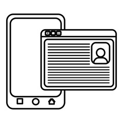 smartphone device with acount loging