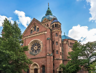 Naklejka premium Munich, Germany June 09, 2018: St. Luke Church in Munich, Germany