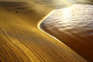 Beach with a sandy beach
