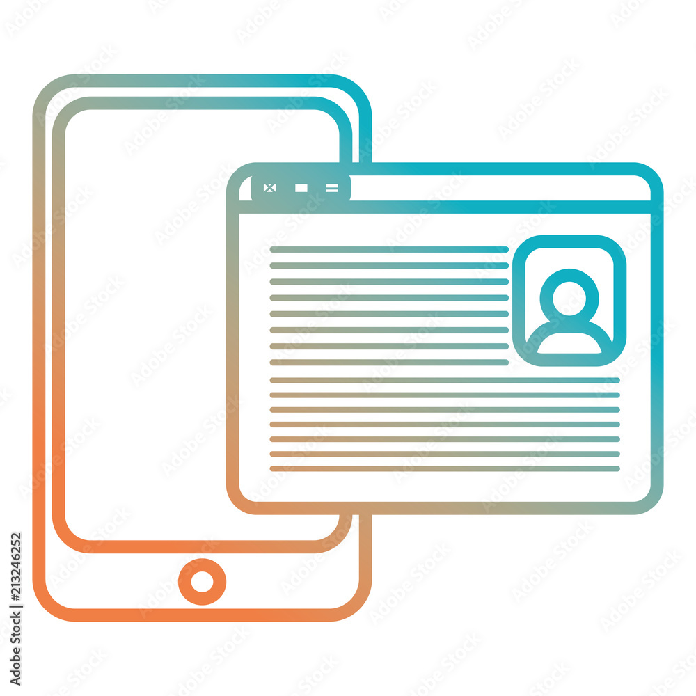 Poster smartphone device with acount loging