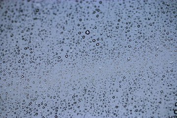 Raindrops on the glass bokeh