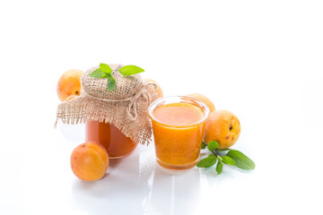 fresh sweet apricot jam