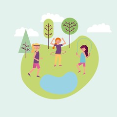 people park and city