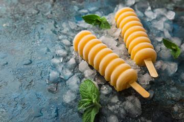 homemade mango popsicles
