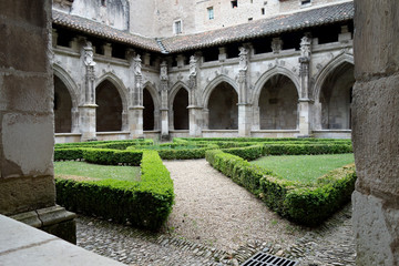 Courtyard of the cathedral of Cahors