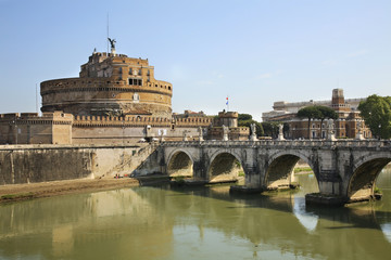 Obraz premium Mausoleum of Hadrian - Castel Sant Angelo in Rome. Italy