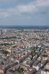 Fototapeta na wymiar Aussicht auf Berlin aus dem Fernsehturm, Berlin, Deutschland