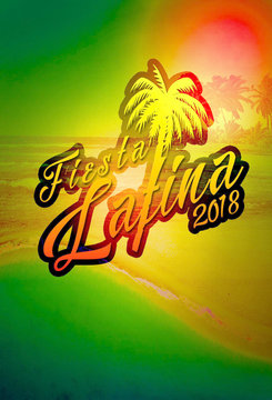  fleyer for beach party and summer events