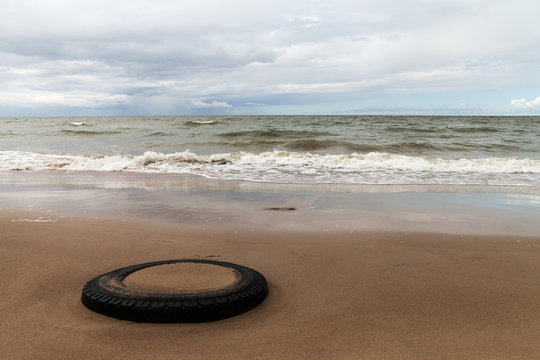 Fototapeta Storm in the sea.