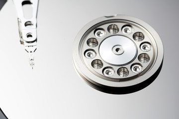 Close up hard disk