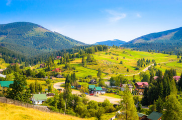 Summer mountains landscape