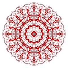 Vector mandala. Flower modern design. Vector illustration.