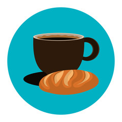 delicious bread and coffee label