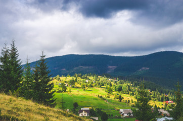 Summer mountains landscape