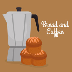 delicious cupcake and coffee label