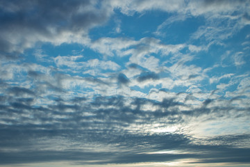Stratocumulus Cloudy Skies Hiding a Sunset