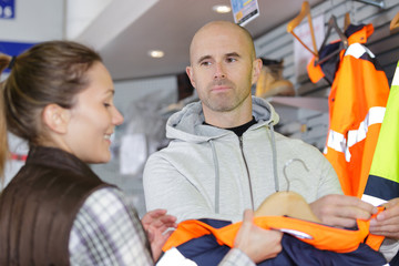 Obraz premium buying reflector jacket