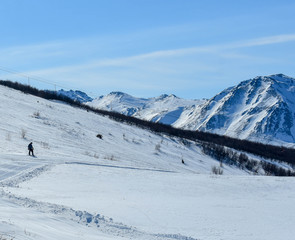 Winter Mountains in Alaska