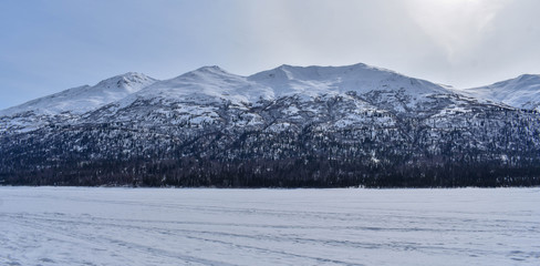 Winter Mountains in Alaska