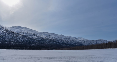 Winter Mountains in Alaska