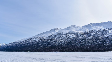 Obraz premium Winter Mountains in Alaska