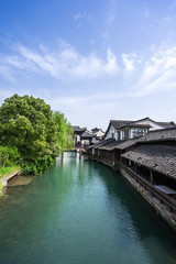 landscape of wuzhen town in china