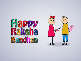 Illustration of background for the occasion of hindu religion festival Raksha Bandhan