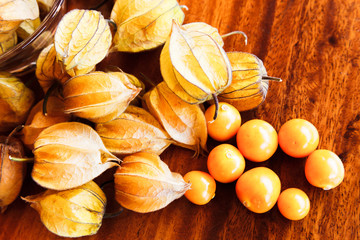Macro Shot of Golden Cape Gooseberrries