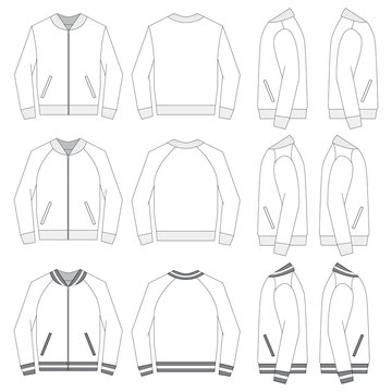 VARSITY JACKET FLAT SKETCH  shopgraphtickcom