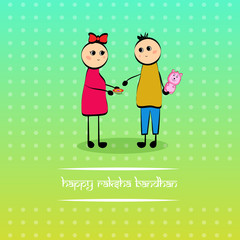 Illustration of background for the occasion of hindu religion festival Raksha Bandhan
