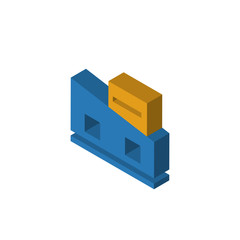 Museum isometric right top view 3D icon