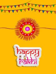 Illustration of background for the occasion of hindu religion festival Raksha Bandhan