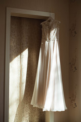Bride wedding details - wedding dress