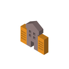 Mosque isometric right top view 3D icon