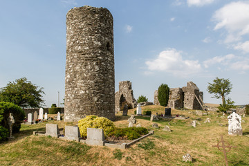 Resting place of Arthur Guinness located in the grounds of the Old Monastic site in Oughterard in County Kildare Ireland.   