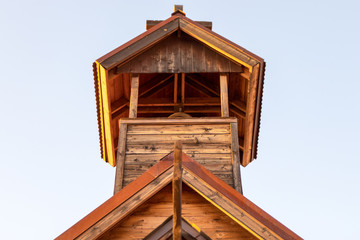 old western church steeple
