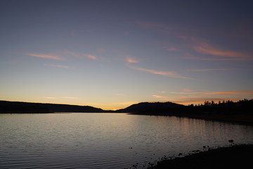 Mountain Lake sunset