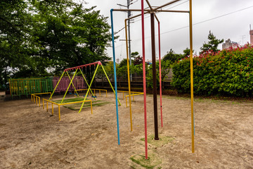 Fototapeta premium 雨の日の公園