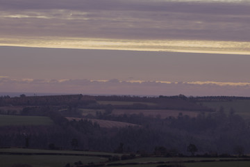 Ireland sunset in the country