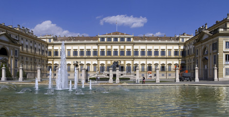 Fototapeta na wymiar Villa Reale a Monza e Brianza in Italia