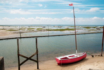 Boats in Arcachon Bay, France