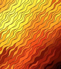 Vector wave background of doodle hand drawn lines