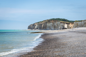 Falaise et plage normande, Sainte-Marguerite-sur-Mer