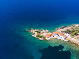 Bucht von Tzasteni, Trikeri-Milina, Region Volos, Meerenge von Trikiri, Halbinsel Pilion, Pagaitischer Golf, Griechenland © David Brown